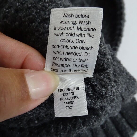 SO Colorblock Black Gray Pink Mock Neck Sweater Women Size XS Long Sleeve - Picture 6 of 9